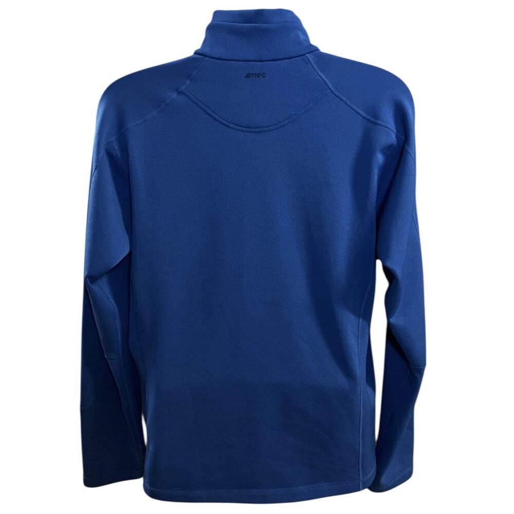 MEC Mountain Equipment Co-Op Fleece Lined 1/2‎ Zip Pullover Jacket Blue Large L - Picture 4 of 9